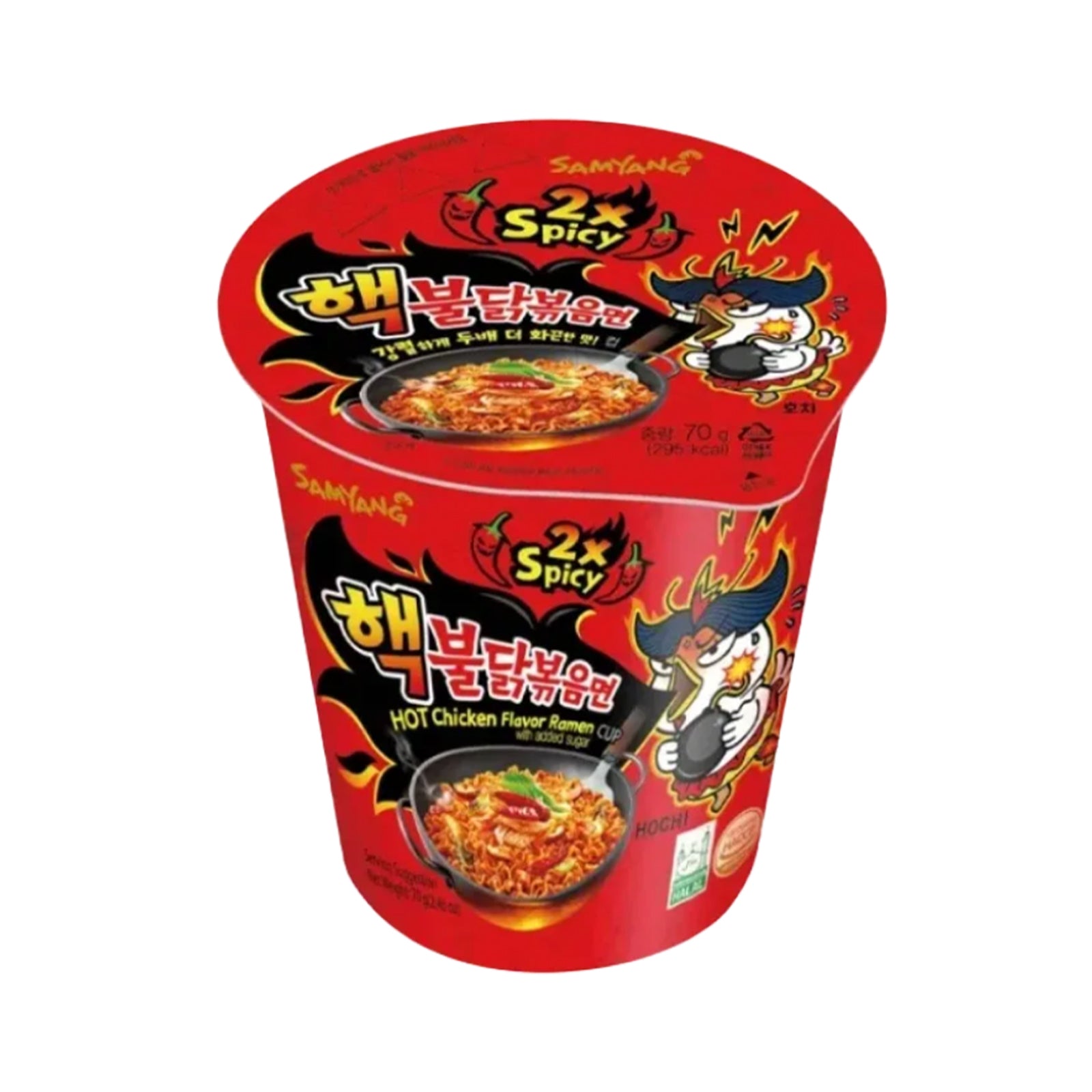 Samyang 2X Spicy Hot Chicken Flavor Ramen Cup with Added Sugar 70g