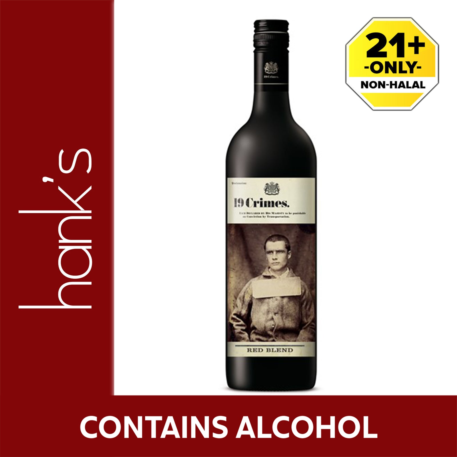 19 Crimes Red Blend Wine 750ml – TRENDCELL SDN BHD | Online Store KL