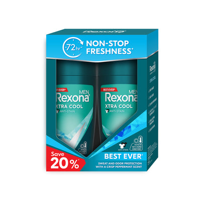 Rexona Men Xtra Cool Roll On 45ml x 2
