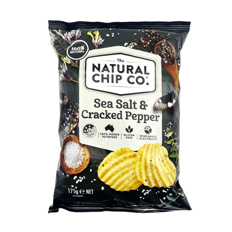 NATURAL CC SEA SALT & CRACKED PEPPER 175G