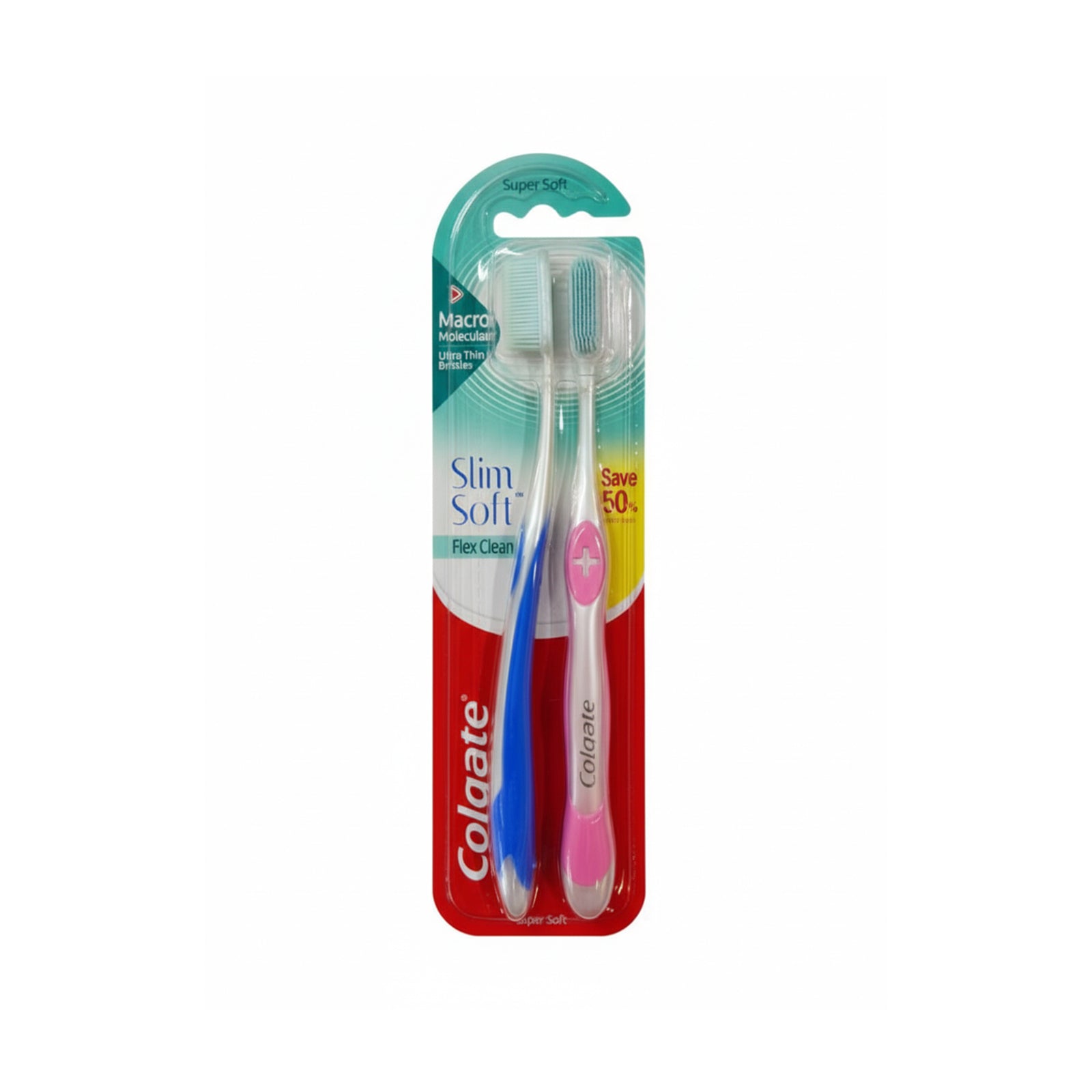Colgate FlexClean Toothbrush (Super Soft) 2pcs/pack