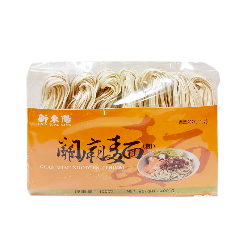 Hsin Tung Yang Guanmiau Noodles Thick 400g