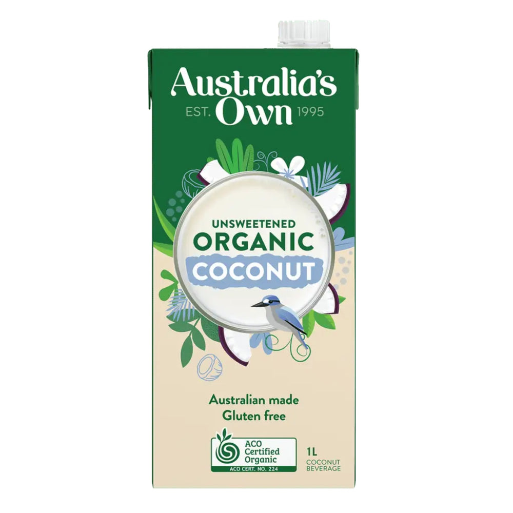 Australias Own Food Unsweetened Coconut Milk 1L