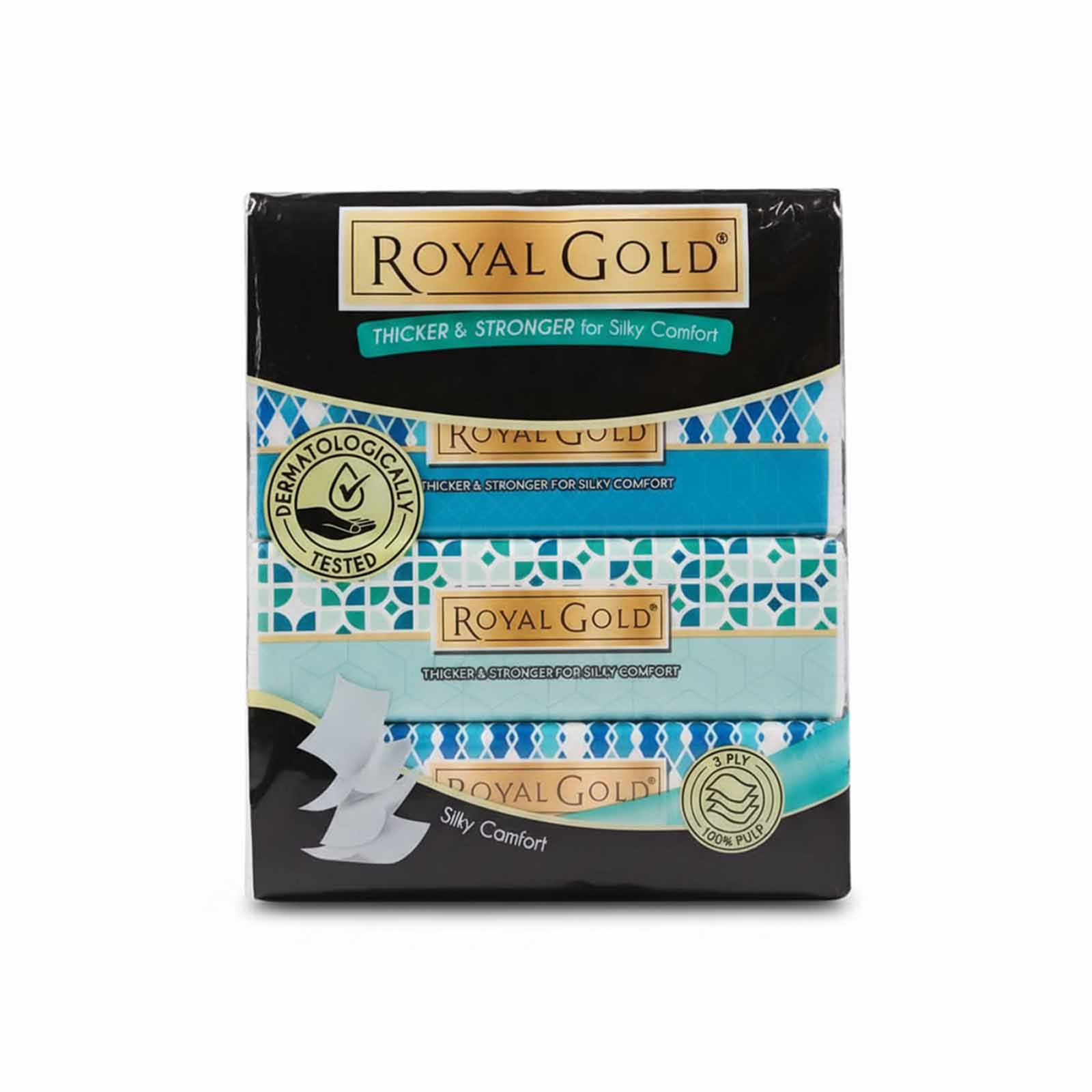 Royal Gold Soft pack 3Ply 100pcs x 4