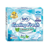 Sofy Cooling Fresh Ultra Slim Wing Pad 25cm 14pcs/pack