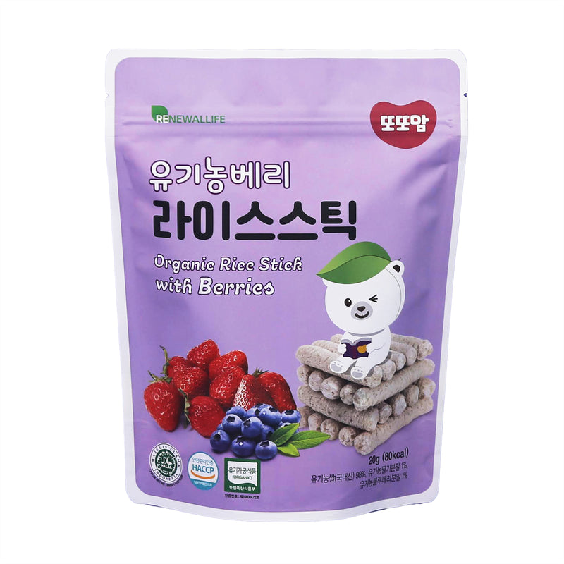 Renewalife Organic Rice Rusk Berry 20g