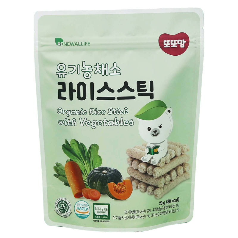 Renewallife DdoDdoMam Organic Rice Stick - Vegetables 20g