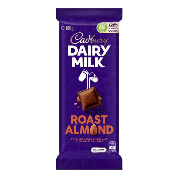 Cadbury Dairy Milk Roast Almond Chocolate Bar 180g (highest price)