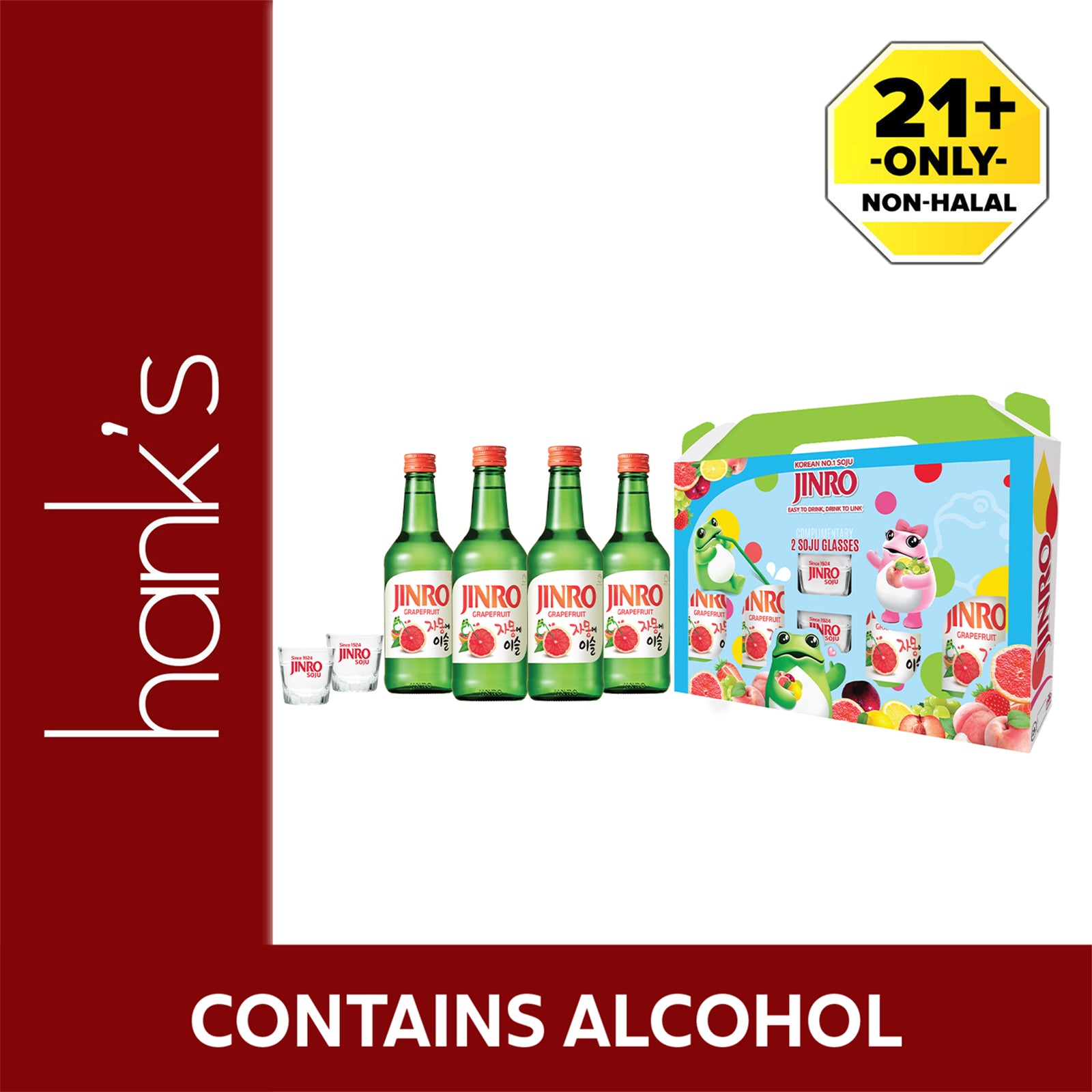 Jinro Grape Fruit Gift Pack 360ml x 4