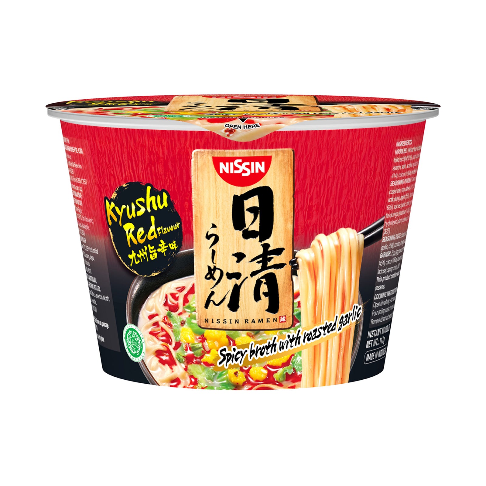 Nissin Japanese Ramen Bowl Kyushu Red 110g
