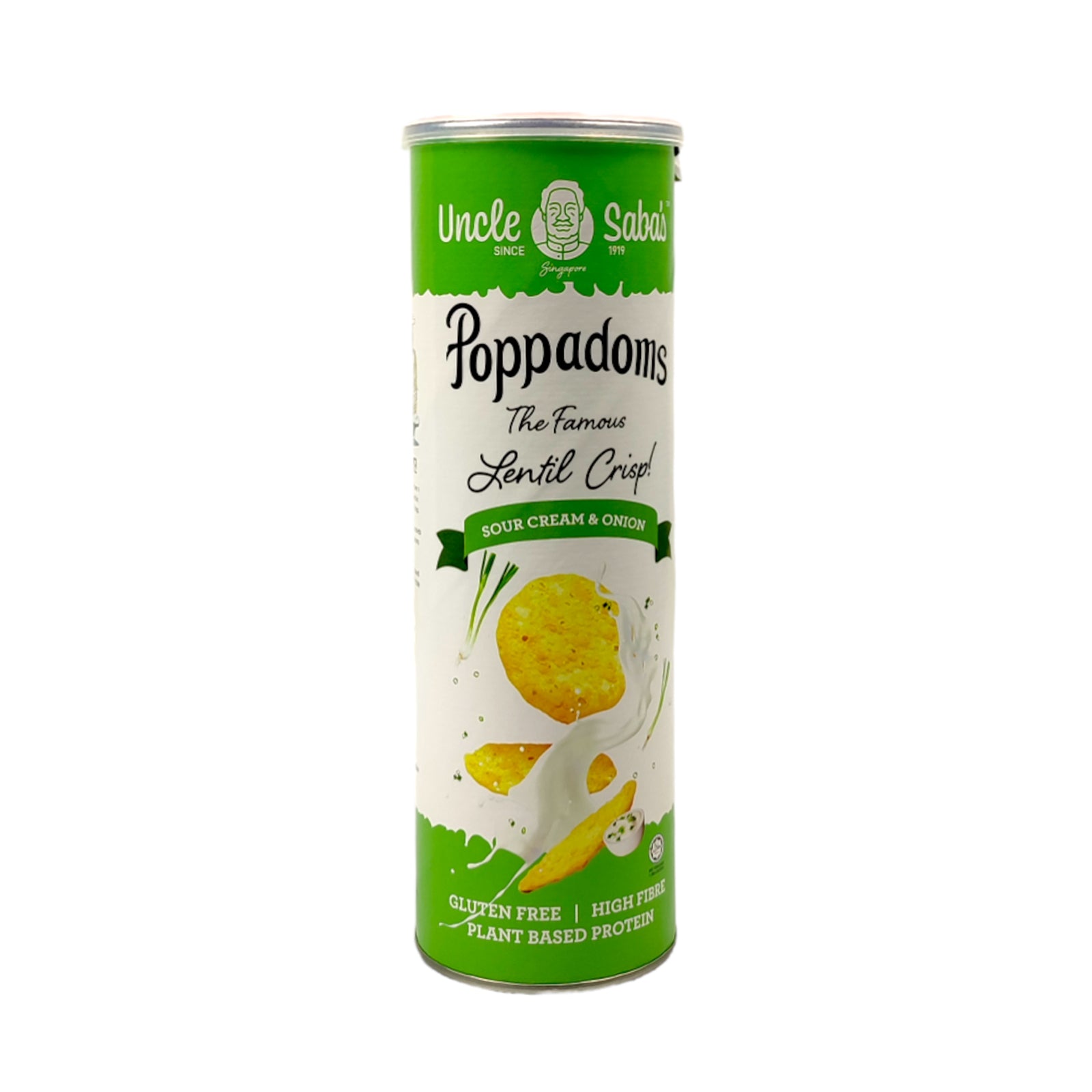 Uncle Sabas Sour Cream Onion Poppadoms 70g