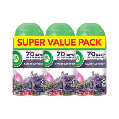 Air Wick Freshmatic Refills 2+1 Sweet Lavender 250ml