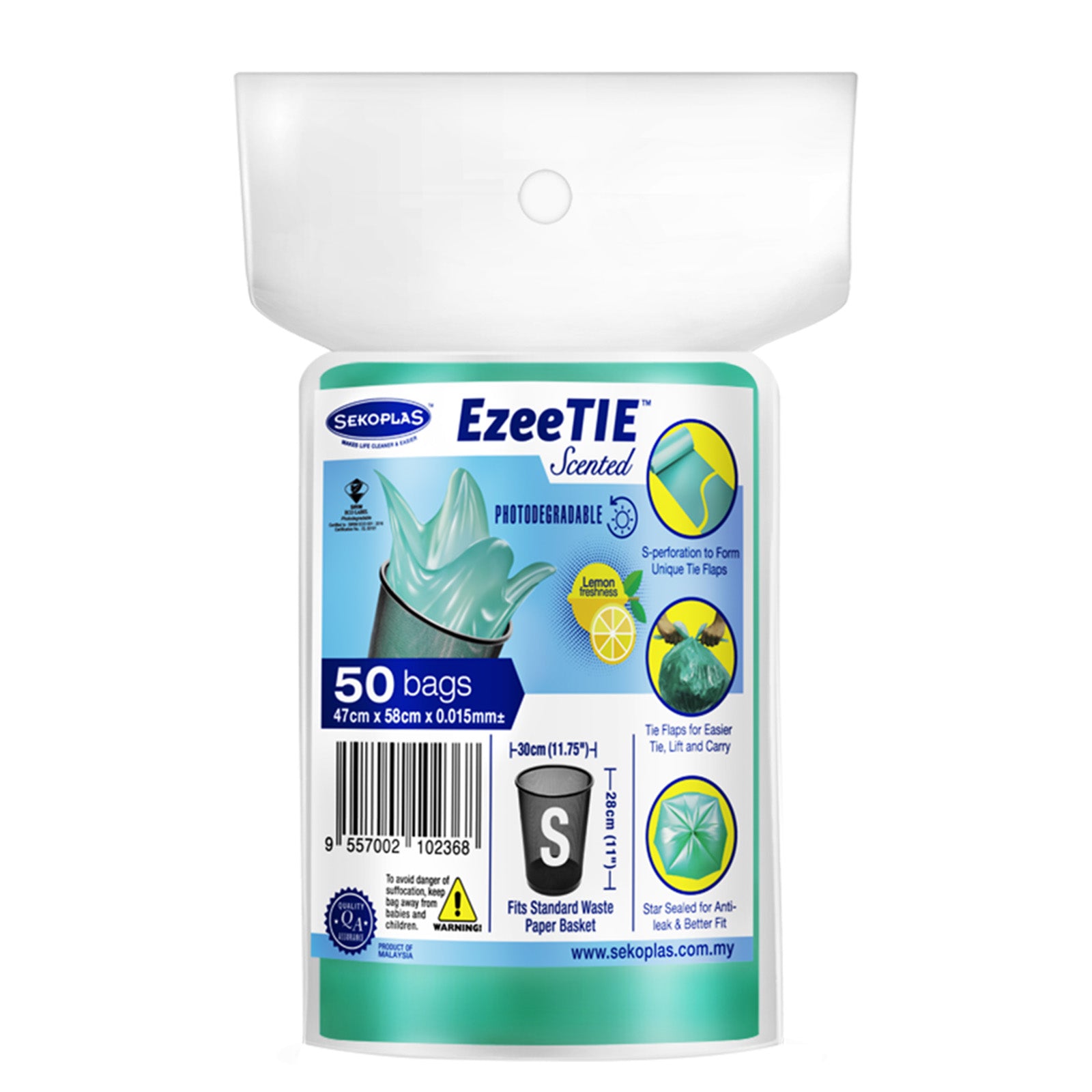 Sekoplas Ezeetie Scent Garbage Roll (Small) 47 x 54cm 50pcs/pack