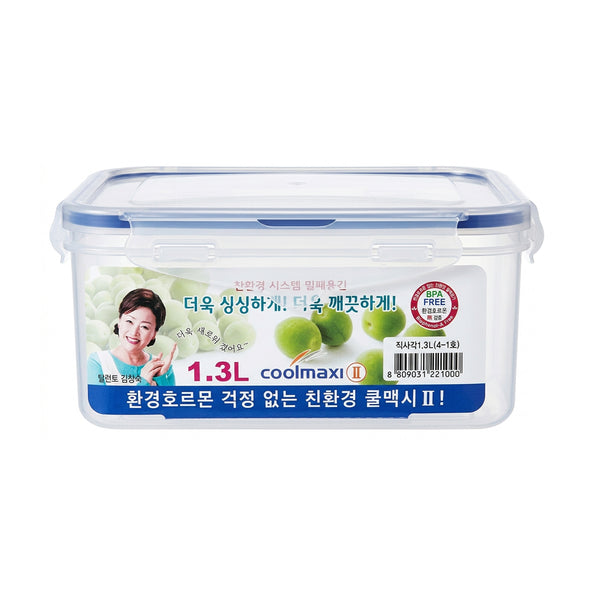 Coolmaxi2 Airtight Container BL Rectangular 1.3L