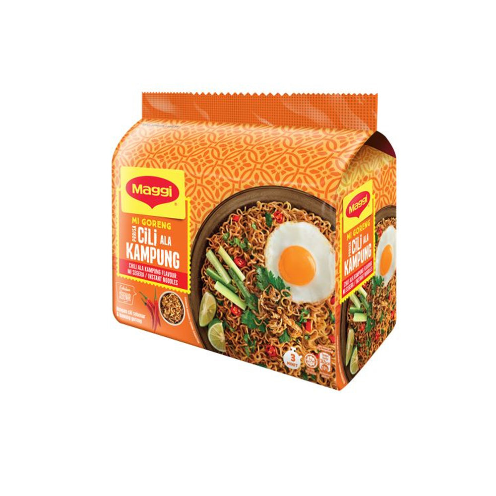 Maggi Mi Goreng Cili Ala Kampung Instant Noodle 89g x 5