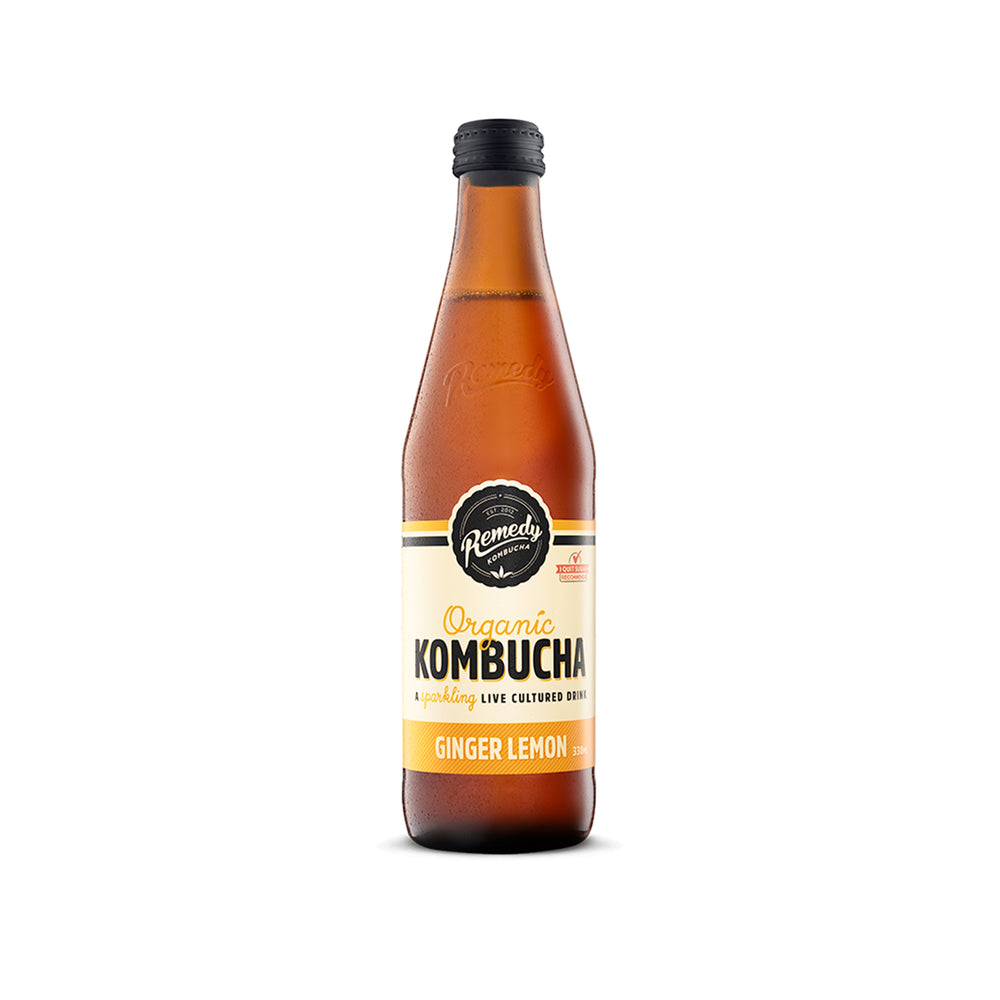 Remedy Organic Ginger and Lemon Glass Bottle 330ml