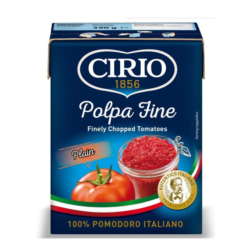 Cirio Polpa Fine Chopped Tomatoes Chili 390g