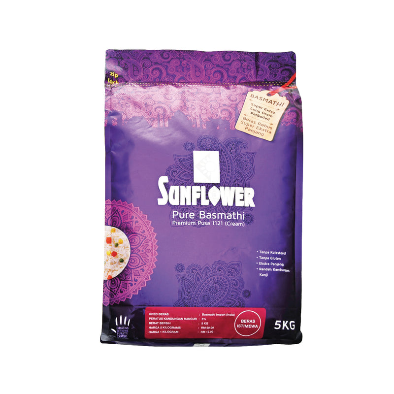 Sunflower Pure Basmathi Premium Pusa (Cream) 5kg