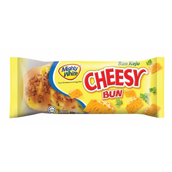 Mighty White Cheesy Bun 55g