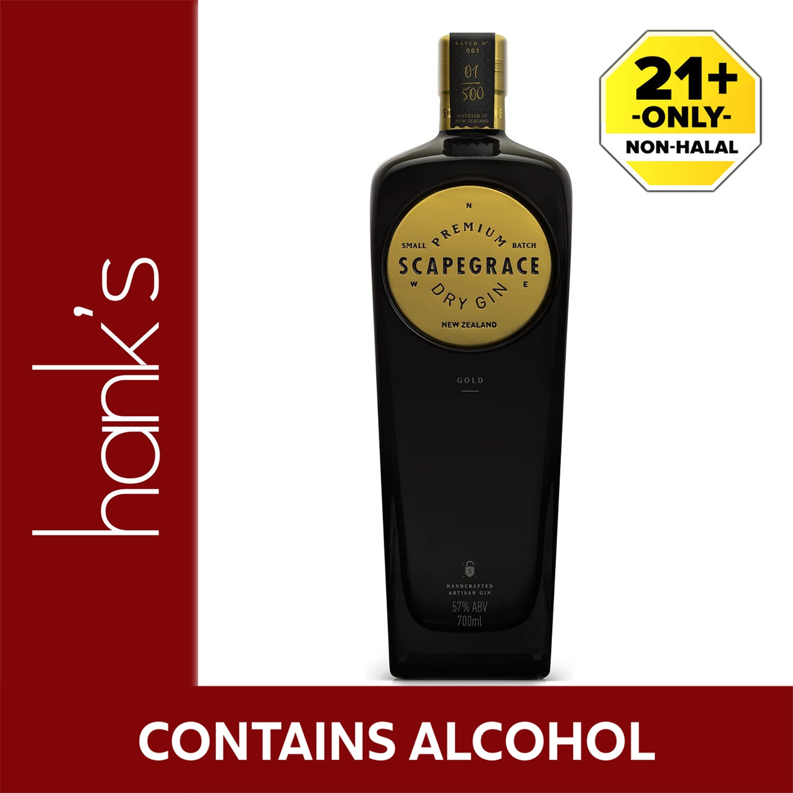 Scapegrace Gold Gin 700ml