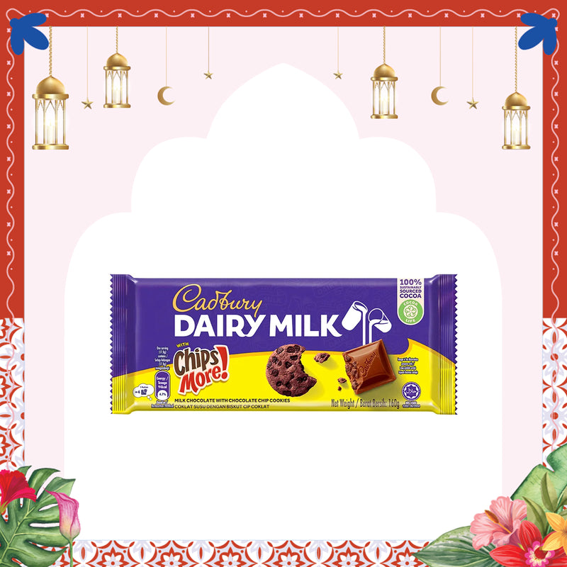 Cadbury Dairy Milk with Chipsmore Chocolate Bar 130g