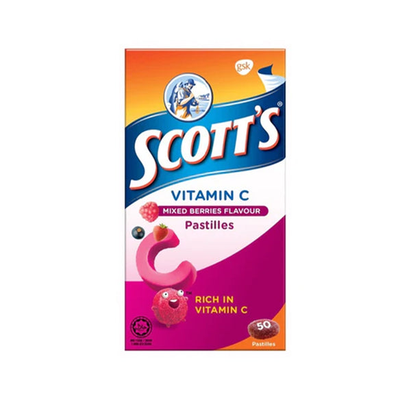 Scott's Vit-C Mixberry Pastille 60g