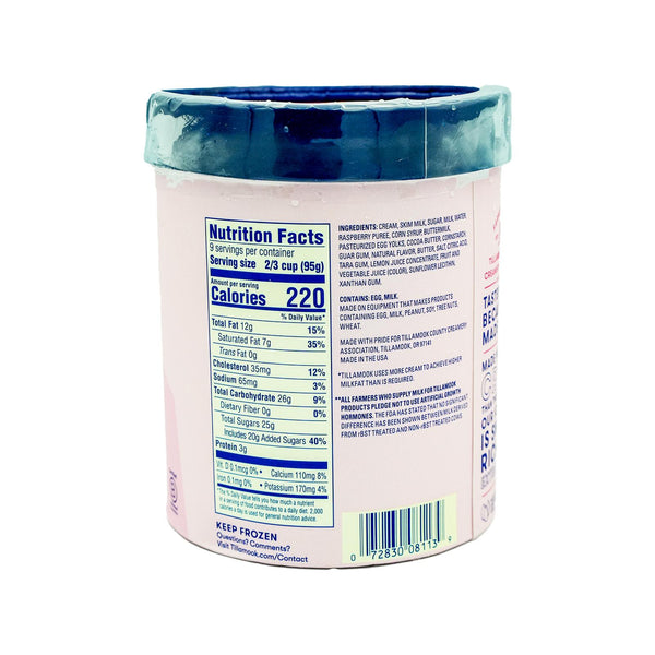 Tillamook White Chocolate Raspberry Ice Cream Tub 1.4L