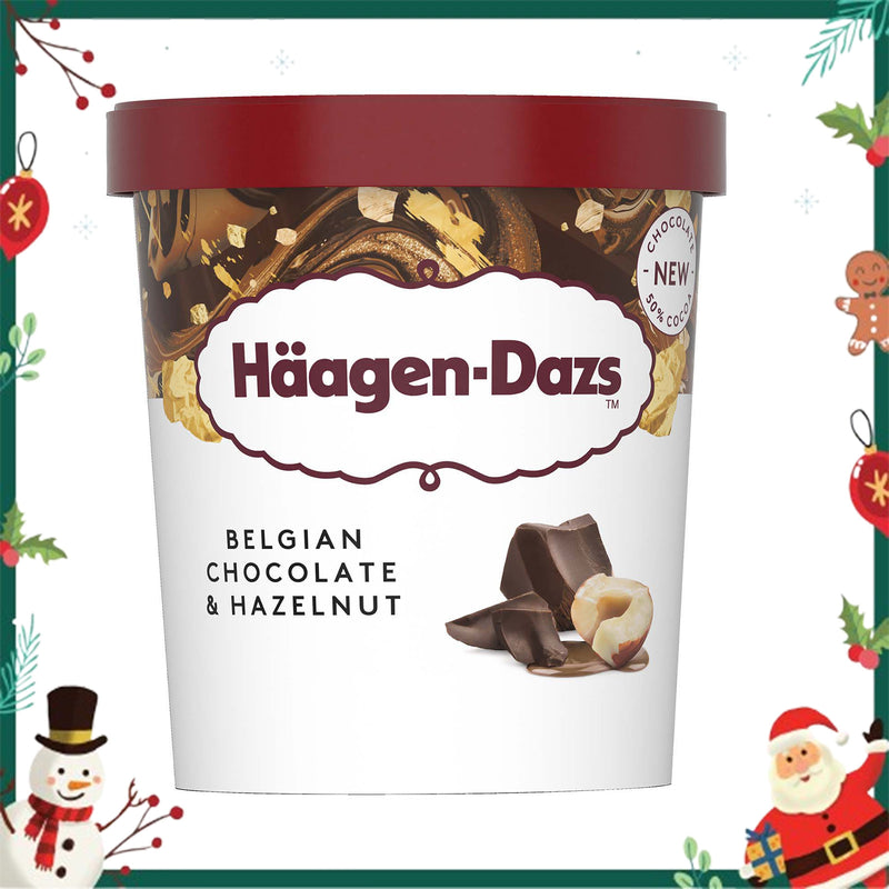 Haagen Dazs Belgian Chocolate and Hazelnut Ice Cream 473ml