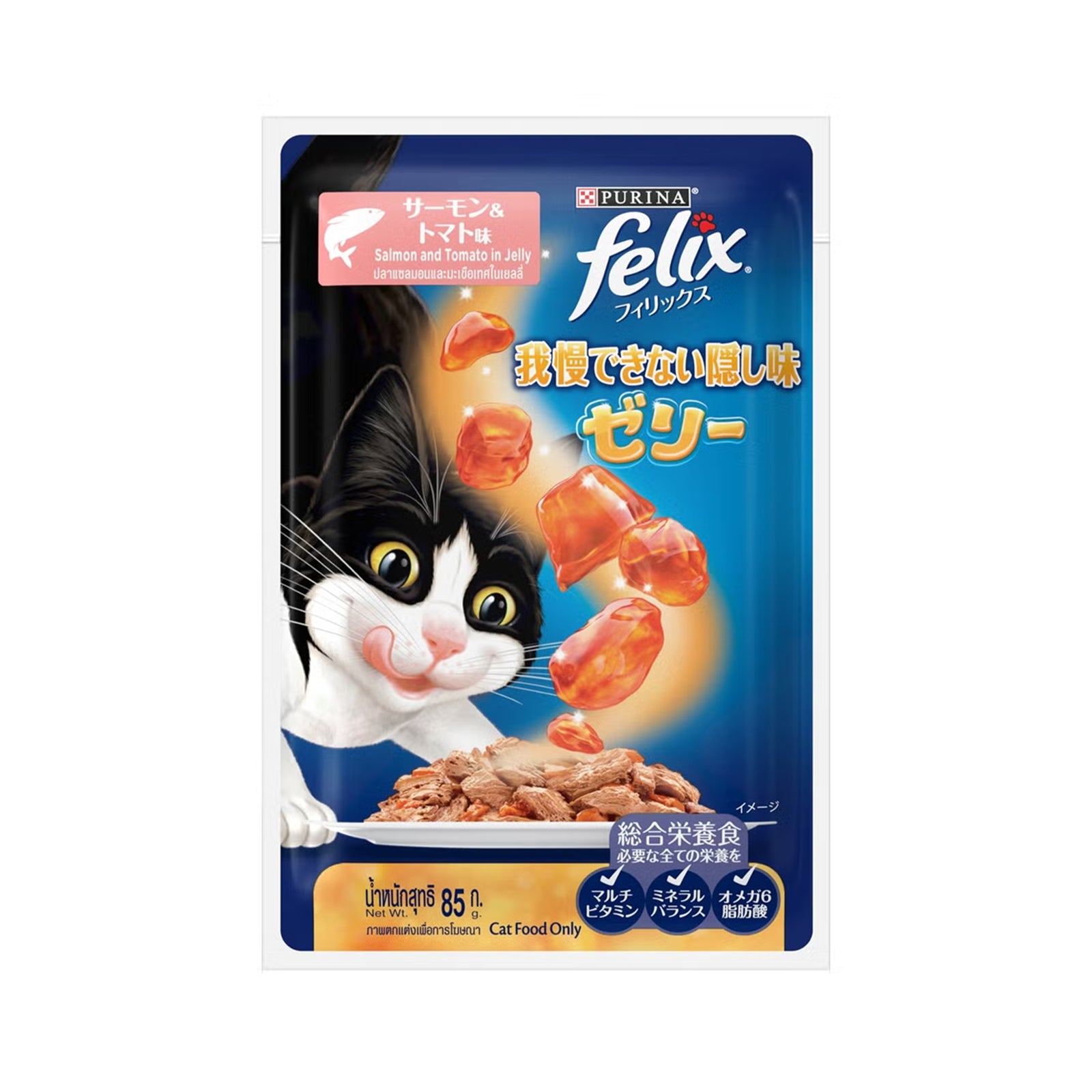 Felix Sensation Salmon And Tomato Cat Food Pouch 70g