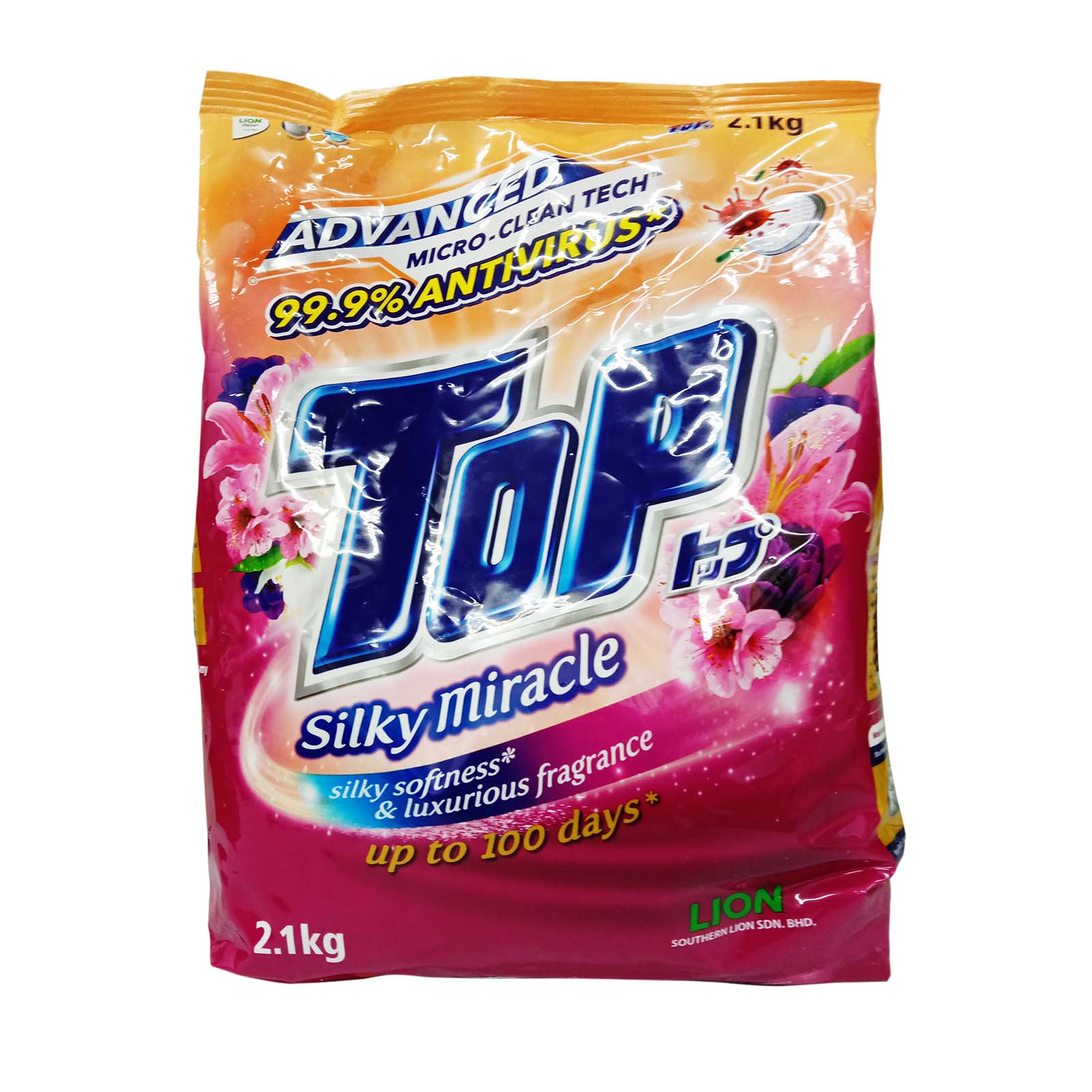 Top Detergent Powder Silky Miracle 2.1kg
