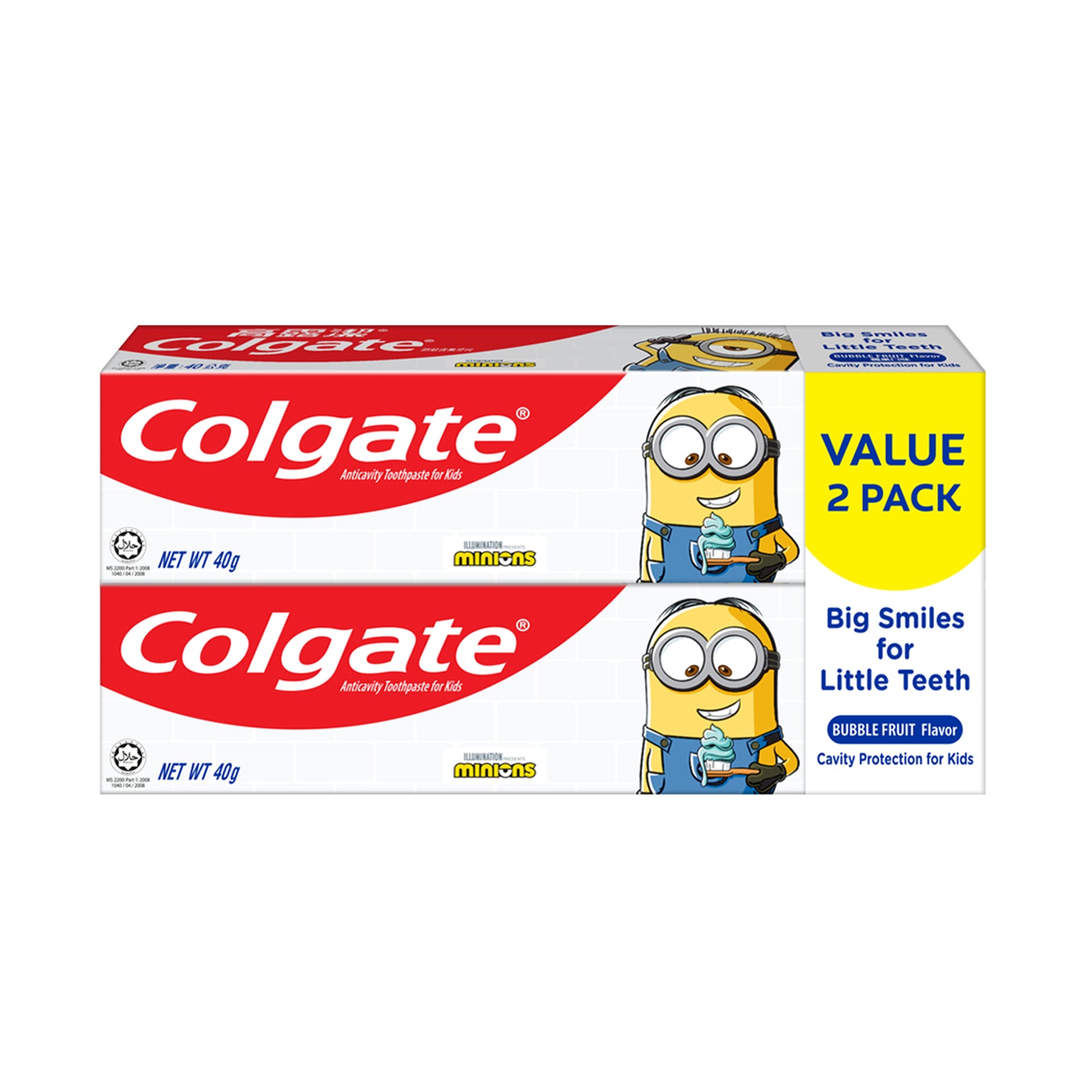 Colgate Kids Minion Toothpaste Twinpack 1set