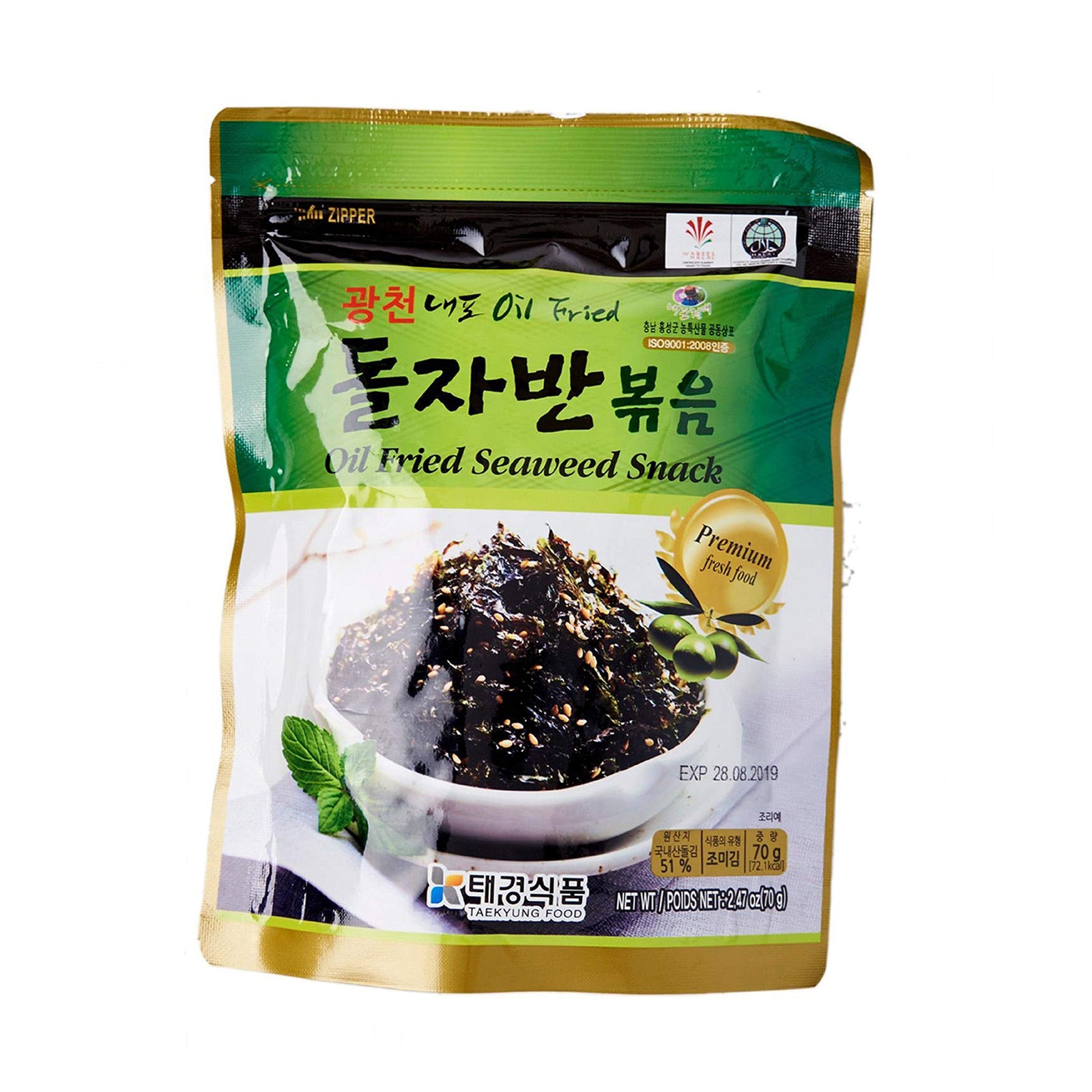 Taekyung Oil Fried Seaweed 70g