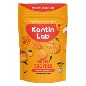 Kantin Lab Salted Egg Crinkle Cut Chips 100g