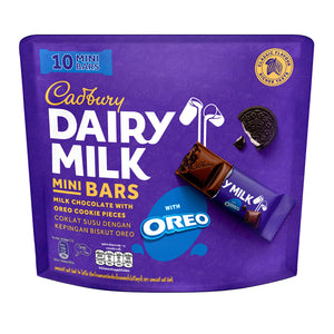 Cadbury Dairy Milk Mini Bars with Oreo Cookie Pieces 125g