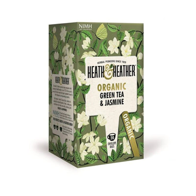 Heath and Heather Organic Green Tea and Jasmine Tea 20pcs/pack