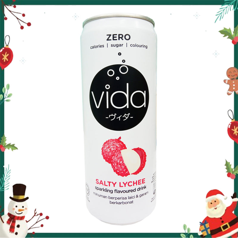 Vida Zero Salty Lychee Sparkling Drink 325ml