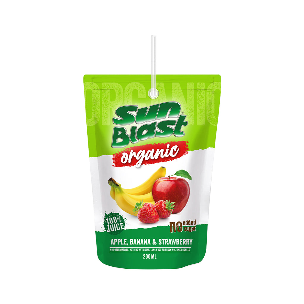 Sun Blast 100% Apple Banana & Strawberry Juice Drink 200ml