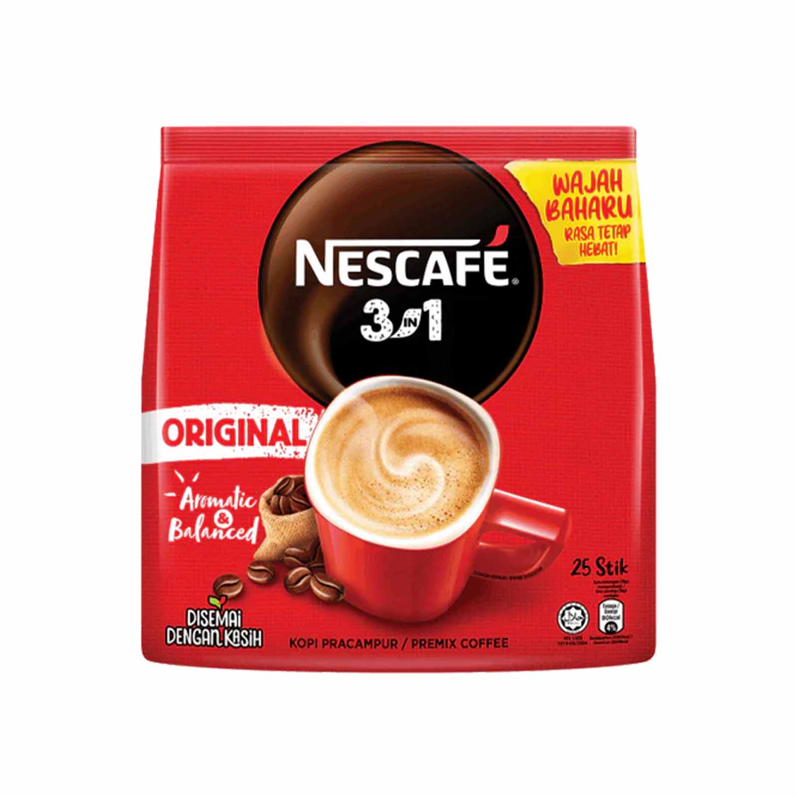 Nescafe 3 in 1 Original Coffee 18g x 25