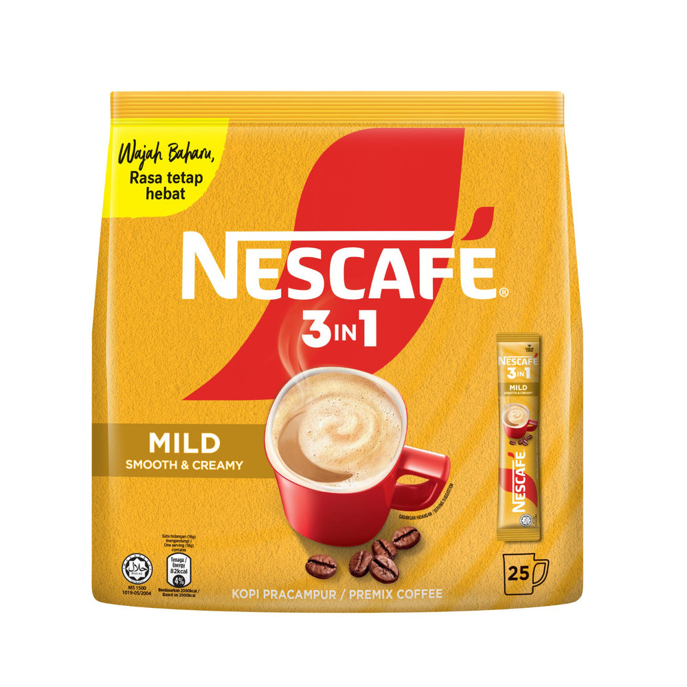 Nescafe Blend & Brew Mild 3 in 1 Instant Coffee 18g x 25