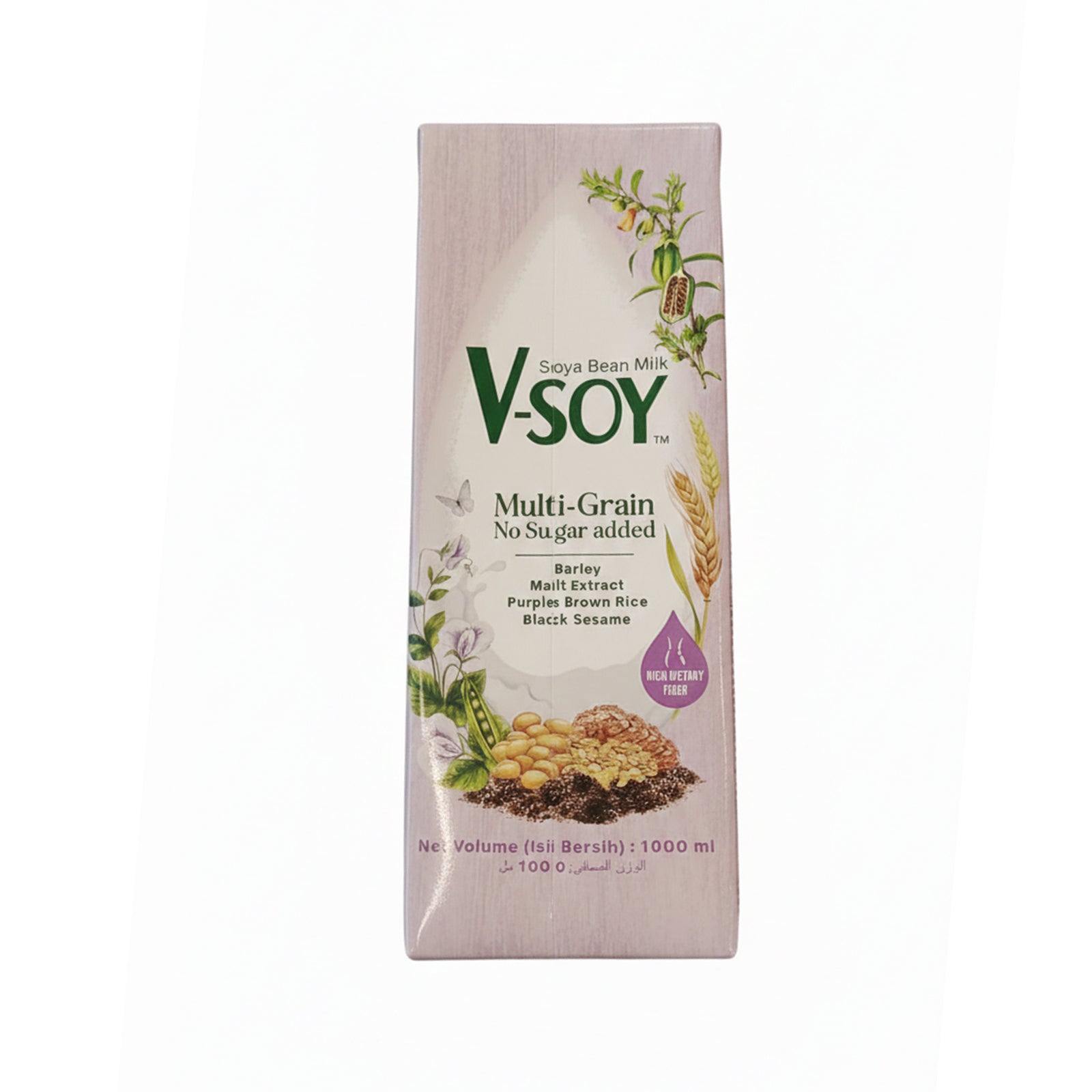 V-Soy Multigrain No Sugar Added Soya Bean Drink 1L