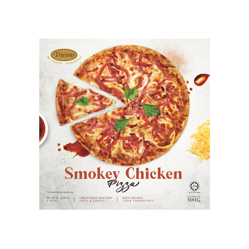 TRICIOUS 9.5IN PZ SMOKEY CHICKEN 300G