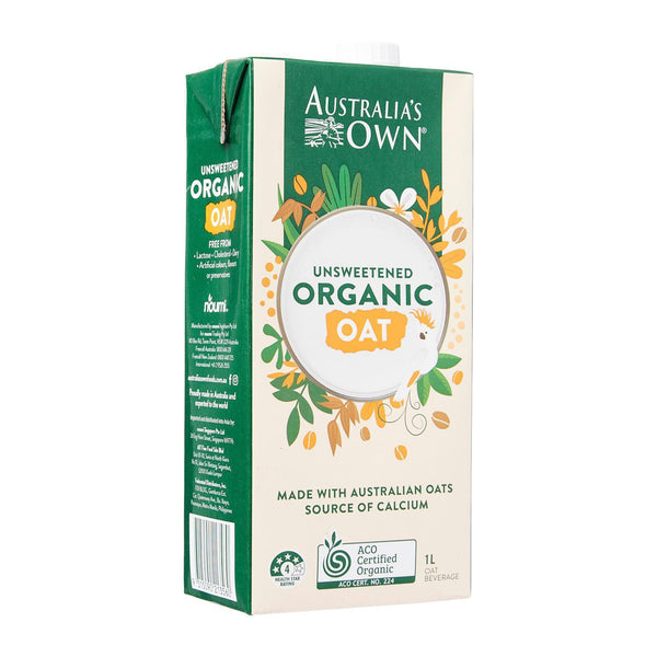 Autralias Own Unsweetened Organic Oat Milk 1L (highest price)
