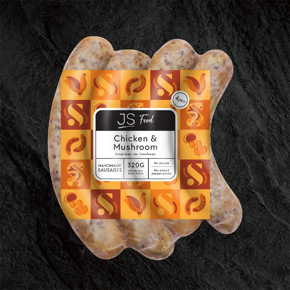 JS Meats Chicken Mushroom Sausage 4pcs/pack