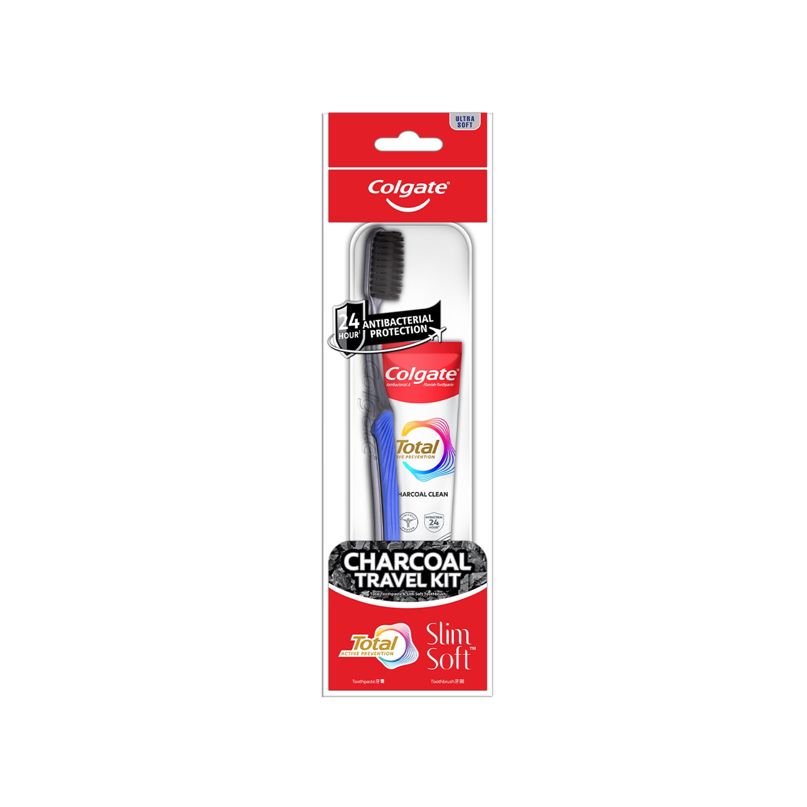 Colgate Charcoal Travel Kit 1set