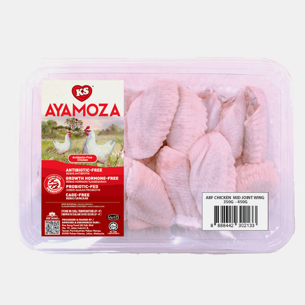 KS Ayamoza ABF Chicken Mid Joint Wing 400g+/- (highest price)