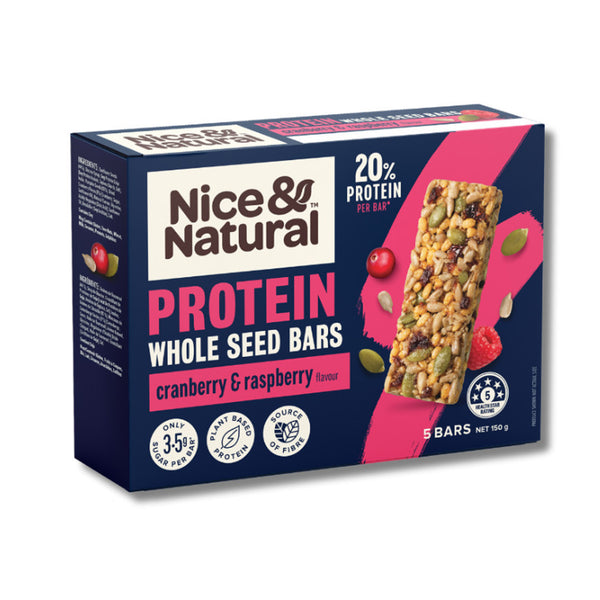 Nice And Natural Protein Whole Seed Cranberry Raspberry 150g
