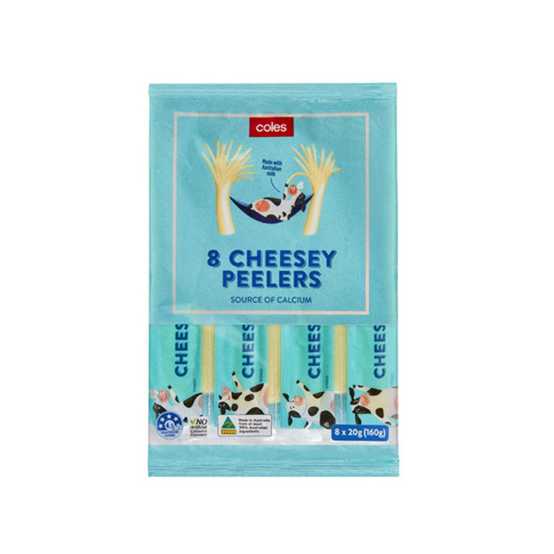 Coles Cheesy Peelers 160g