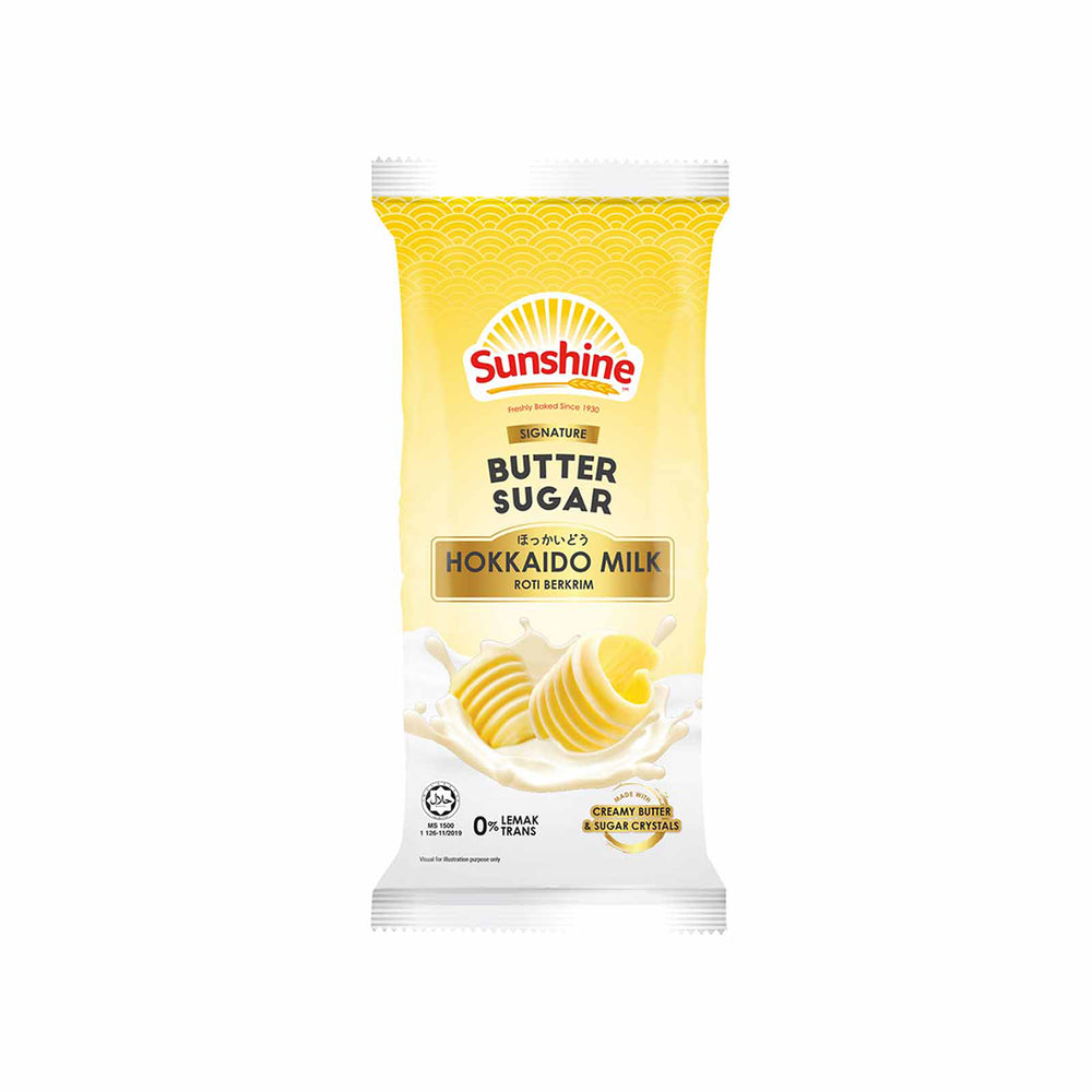 Sunshine Butter Sugar Hokkaido Milk Cream Roll Bun 52g