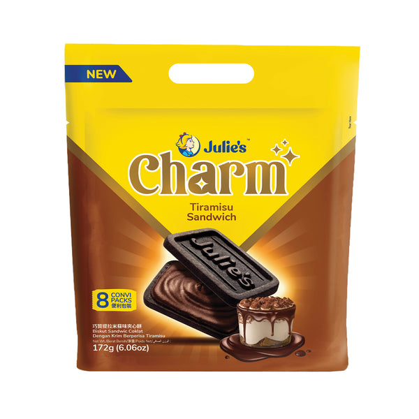 Julies Charm Tiramisu Sandwich Biscuit 172g (highest price)