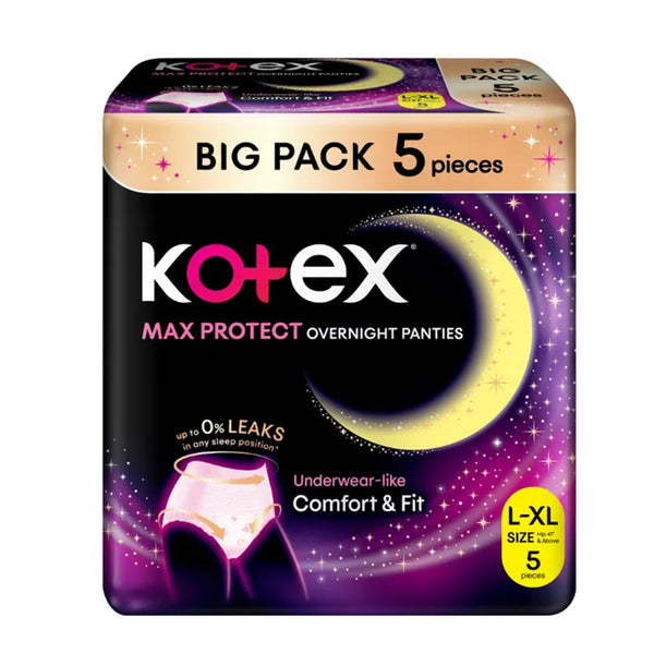 Kotex Overnight Panties L To Xl 5pcs/pack